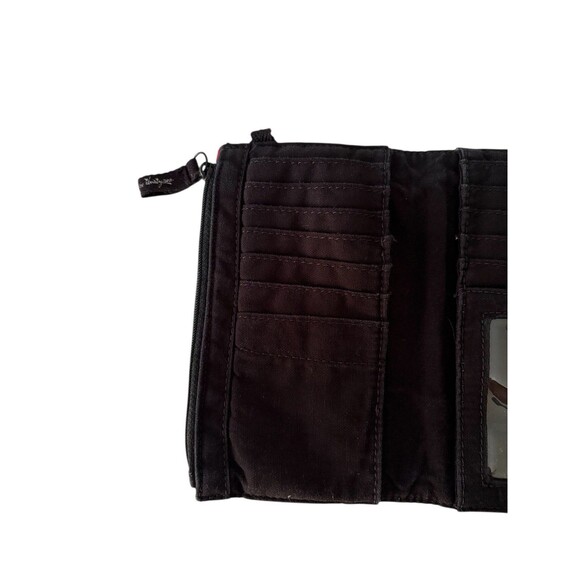 Thirty One Retro Metro Fold Up Wallet Black And White Polka Dot Print Cards Cash - Picture 5 of 10